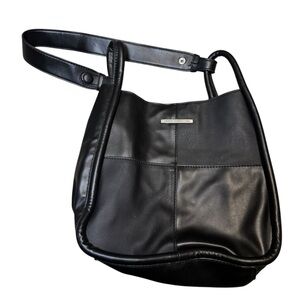 French Connection Black Penny Convertible Crossbody Tote